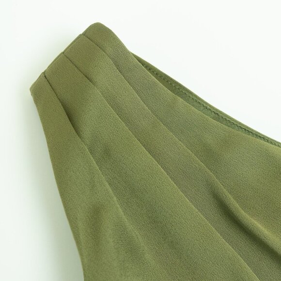 Ted Baker Gabie One Shoulder Drape Midi Dress Green Size 2 - Picture 7 of 16